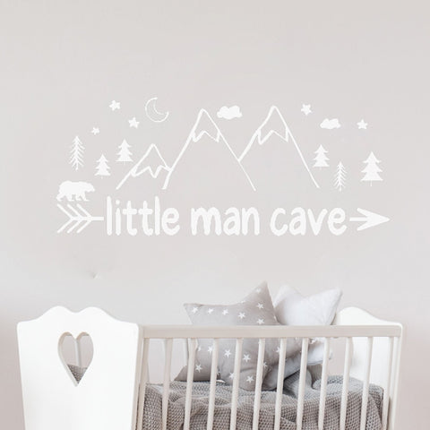Little Man Cave Wall Decal