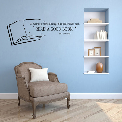 Read A Good Book Wall Decal