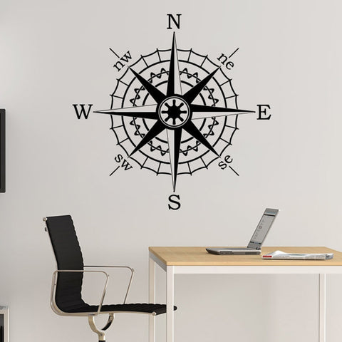 Compass Rose Wall Decal